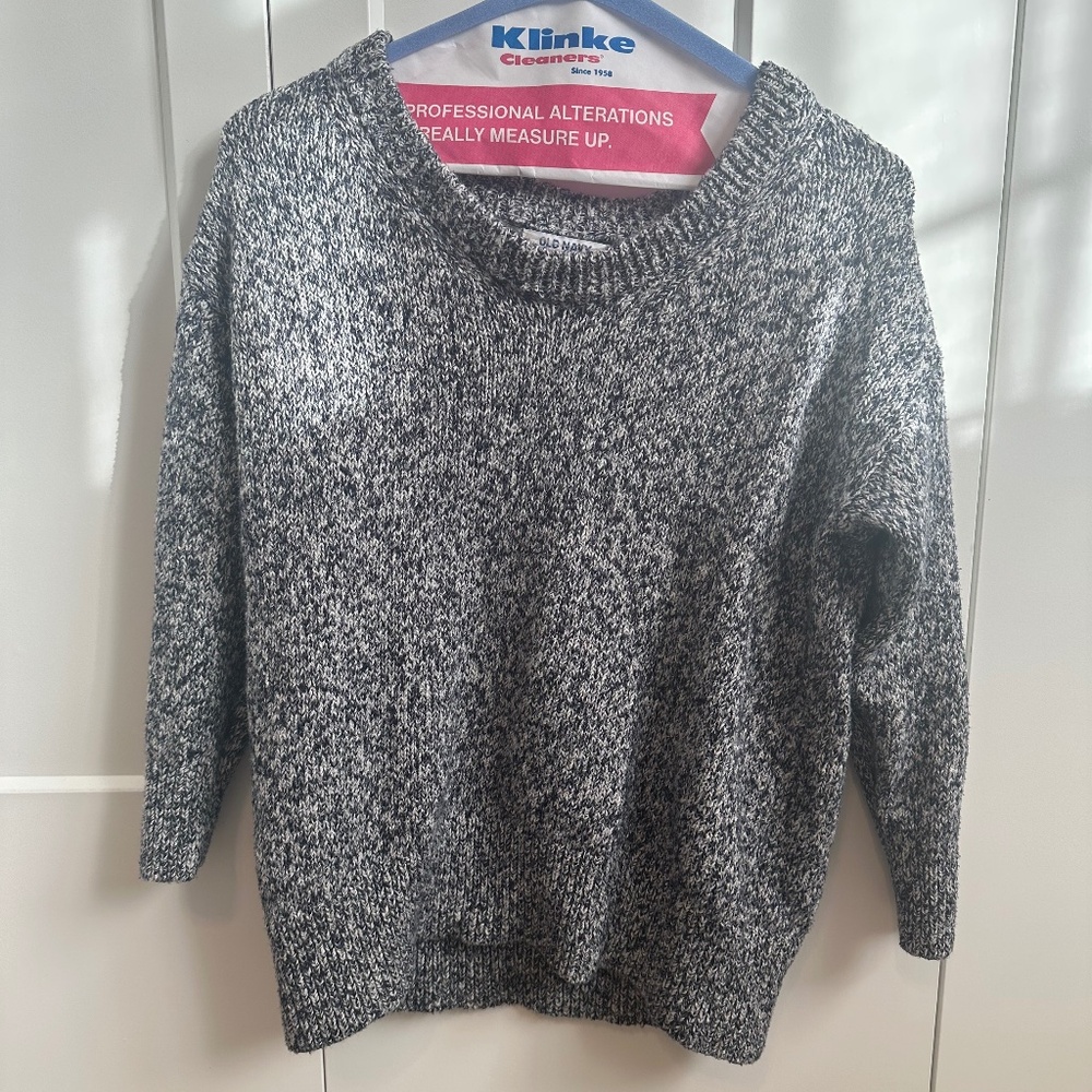 Old Navy Oversized Voop Neck Cotton Stretch Tunic Sweater